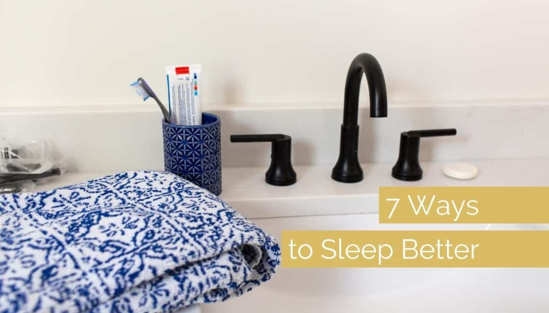 ways to sleep better